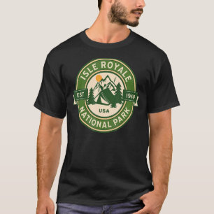 Camiseta Isle Royale National Park Michigan Hike Camp Outdo