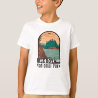 Isle Royale National Park Michigan Vintage T-Shir
