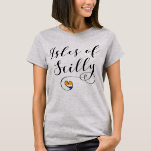 Camiseta Isles of Scilly Flag Heart-Shirt