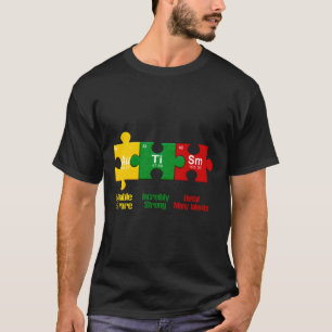 Camiseta Ism Quebra-cabeça Chemistry Time Mesa Elementos Au