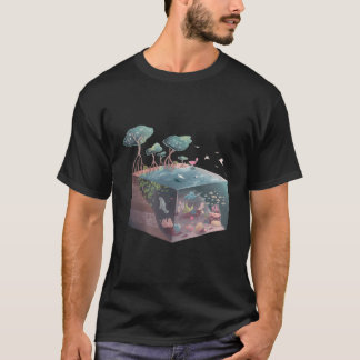 Camiseta Isométrica Mangrove Coral Reef Pântano