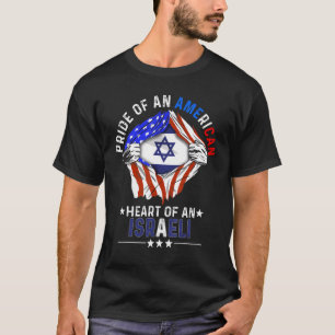Camiseta Isr - País Estrangeiro do Orgulho Americano Israel