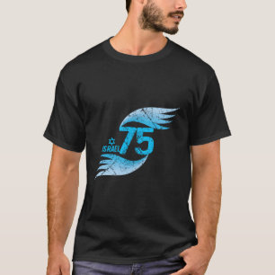 Camiseta Israel 75 Dia da Independência do Yom Ha'Atzmaut
