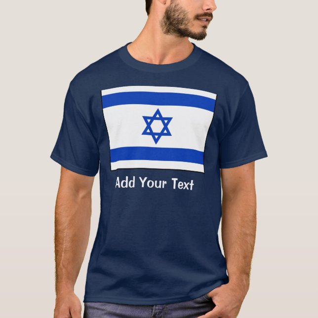 Camiseta Israel - bandeira israelita (Frente)