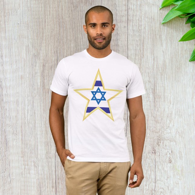 Camiseta Israel Dourado Star T-Shirt (Criador carregado)