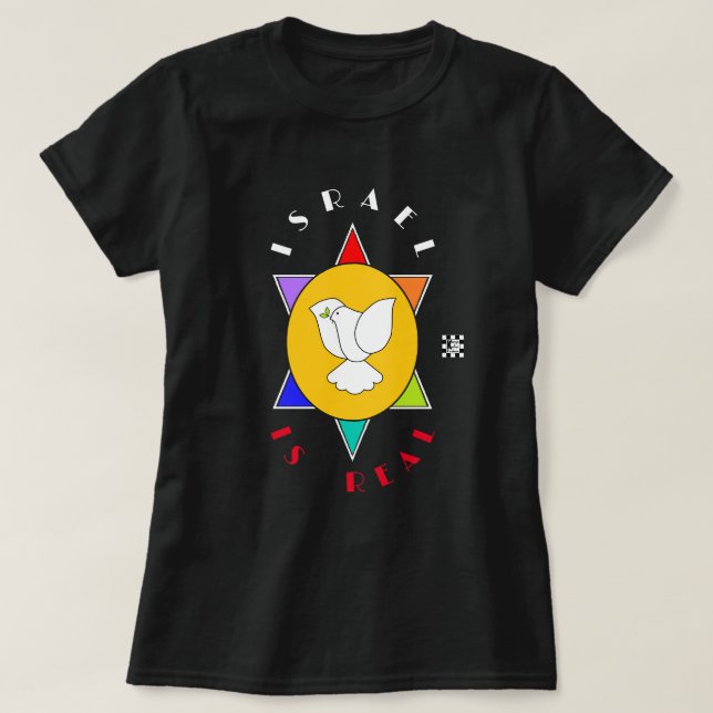 Camiseta Israel é um verdadeiro T-Shirt (Frente do Design)