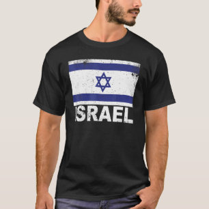 Camiseta Israel Flag Vintage Nacionalidade israelita de ori