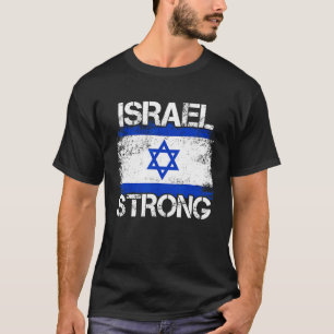 Camiseta Israel Forte Apoio à Bandeira