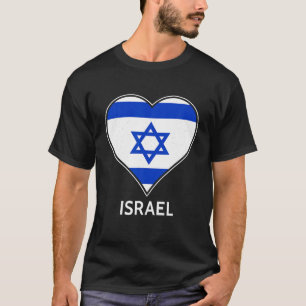 Camiseta Israel, Israel, estrela judaica, david, coração em