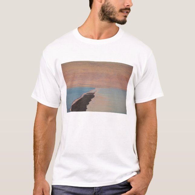 Camiseta Israel, mar Morto, Ein Bokek, mar Morto, crepúscul (Frente)
