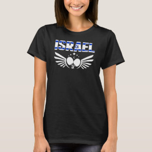 Camiseta Israel Mesa de Tênis de apoio a Ping Pong Te