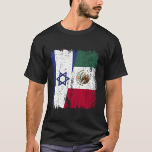 Camiseta Israel México Meia Bandeira Patrimônio Mexicano Is