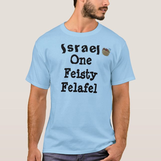 Camiseta Israel o falafel resoluto (Frente)