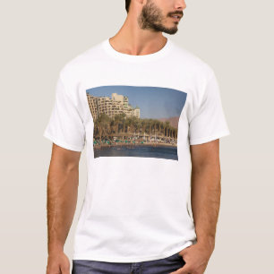 Camiseta Israel, o Negev, Eilat, a praia do Mar Vermelho