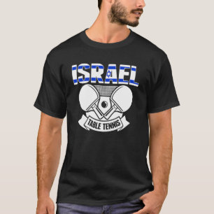Camiseta Israel Ping Pong Orgulhoso Suporte de Tênis de Me