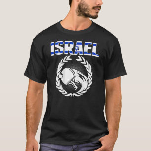 Camiseta Israel Ping Pong Ororgulhoso Tênis de Mesa israele