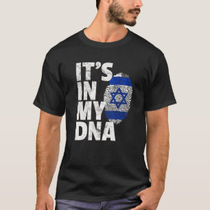 Camiseta Israelense Flag está no meu DNA Natal