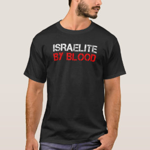 Camiseta Israelita Por Sangue Verdadeiro Hebraico País Jude