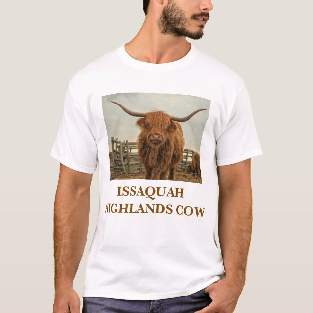 Camiseta ISSAQUAH HIGHLANS "vaca" (Frente)