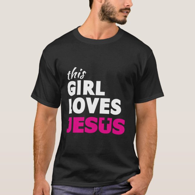 Camiseta Isso ama Jesus Faith, baseado em citação cristã (Frente)