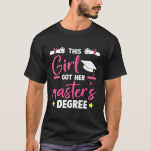 Camiseta Isso Conseguiu Seu Mestrado De Graduação