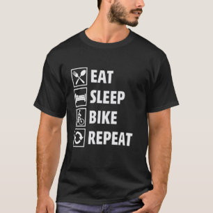 Camiseta Isso Diz Come Dormir Bicicleta Repita - Vida De Ci