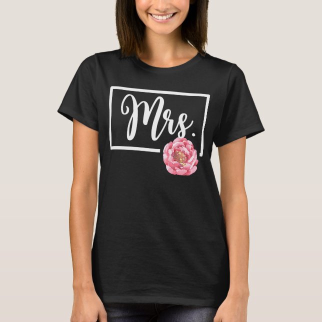 Camiseta Isso Diz Sra Flor Casamento Despedida de Solteira  (Frente)