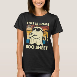 Camiseta Isso é Alguma Folha de Boo Fantasma Retro Divertid