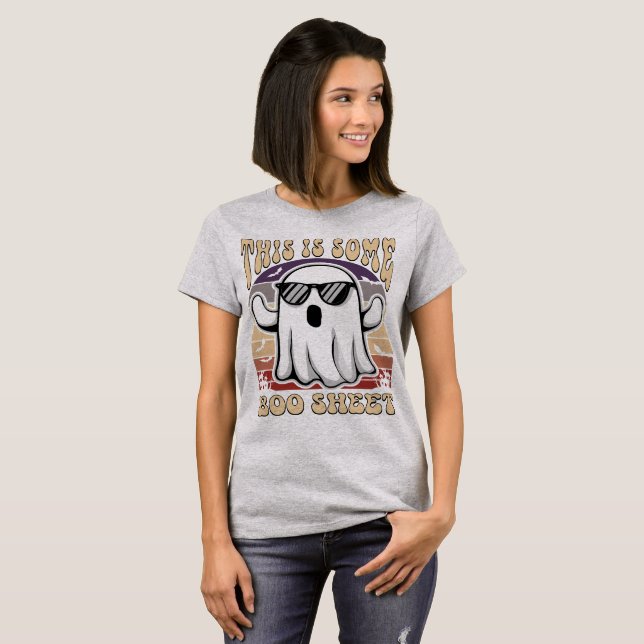 Camiseta Isso É Alguma Folha de Boo Legal Fantasma Hallowee (Frente Completa)