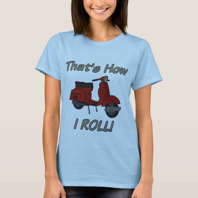 Camiseta Isso é como eu rolo o Moped (Frente)