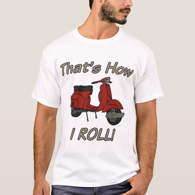 Camiseta Isso é como eu rolo o Moped (Frente)