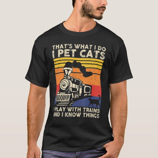 Camiseta Isso É O Que Eu Faço Eu Cuido de Gatos Eu Brinco C (Frente)
