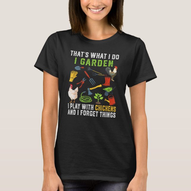 Camiseta Isso É O Que Eu Faço Eu Cuido Do Jardim Eu Brinco  (Frente)