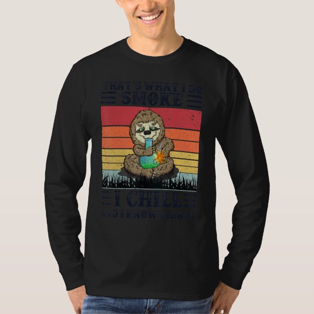 Camiseta Isso é o que eu faço eu fumo eu fico relaxado e eu (Frente)