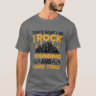 Camiseta Isso é o que eu faço Eu sou da família da Geologia