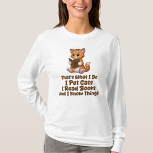 Camiseta Isso É O Que Eu Faço, Gata Bibliófila