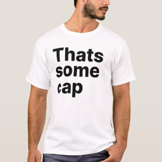 Camiseta Isso é tipografia de citação de boné Slang