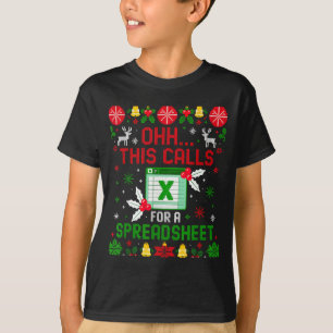 Camiseta Isso Exige Um Natal Feio De Planilha