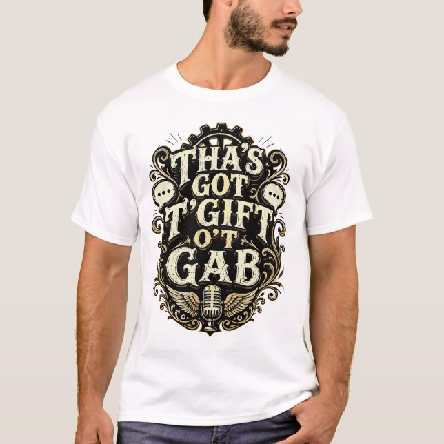 Camiseta Isso Tem O Dom De Gab Design Steampunk (Frente)