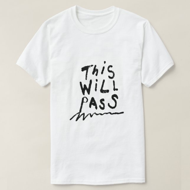 Camiseta Isso Vai Passar – Tipografia de Conforto (Frente do Design)