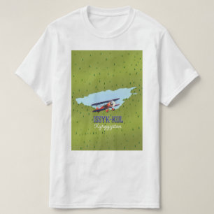 Camiseta Issyk-Kul Kyrgyzstan poster de viagens art.