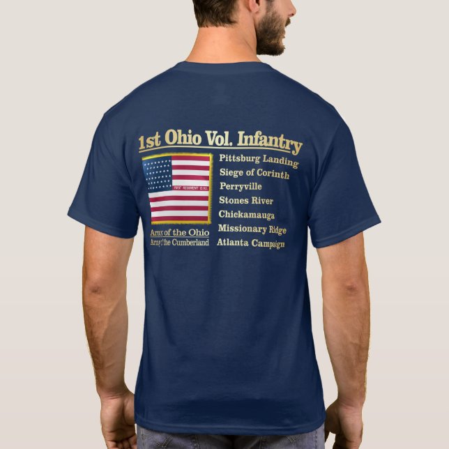 Camiseta Ist Ohio Volunteer Infantry (BH) (Verso)