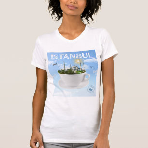 Camiseta Istambul em Teacup - Skyline - Presente Turco