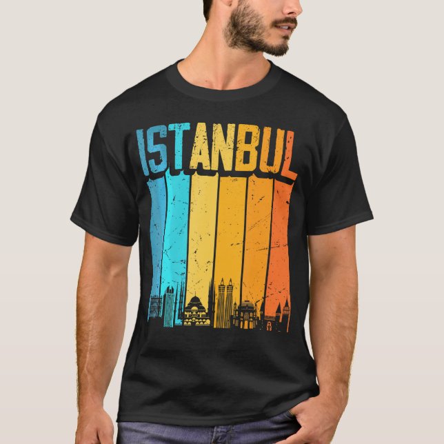Camiseta Istambul Turquia Sunset Skyline Istambul (Frente)