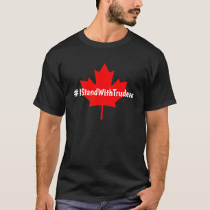Camiseta #IStandWithTrudeau Hashtag Trudeau Liberals Canadá