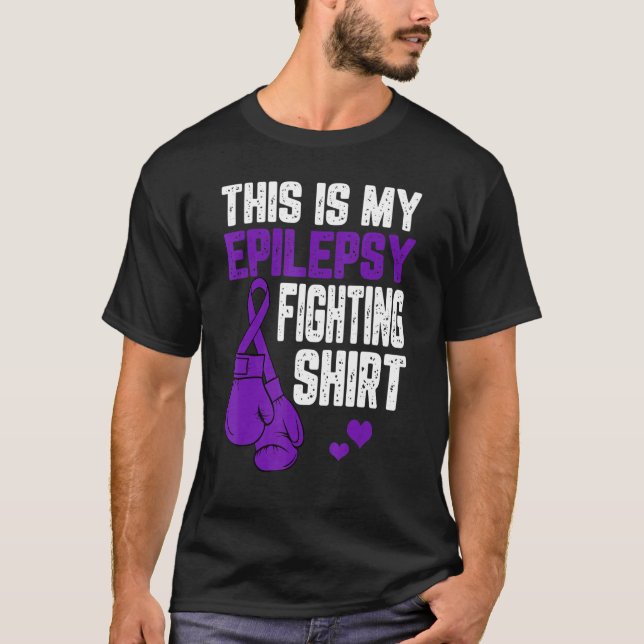 Camiseta Isto É A Epilepsia A Lutar Contra As Luvas De Boxi (Frente)