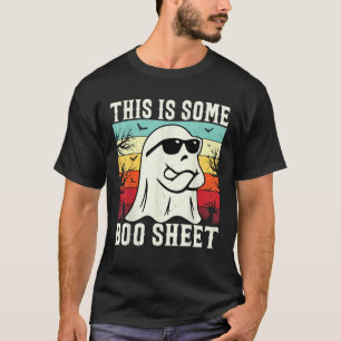 Camiseta Isto É Alguma Folha de Boo Fantasma Retro Hallowee