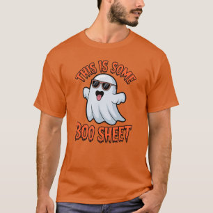 Camiseta Isto É Alguma Folha de Boo Halloween Divertido