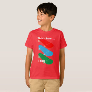 Camiseta Isto é como eu rolo o design - o Hanes TAGLESS® 
