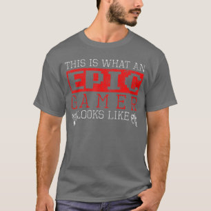 Camiseta Isto É Como Um Jogador Épico Parece Console Arca
